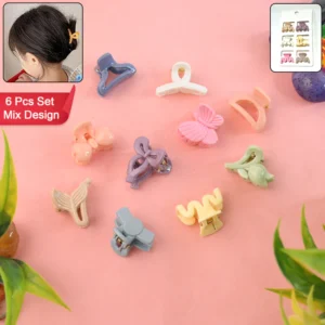 hair clips for girls kids hair accessories (6 pcs set), hair accessories (mix design) 29