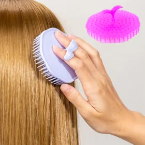 ergonomic plastic scalp massager shampoo brush (1 pc) 10sh