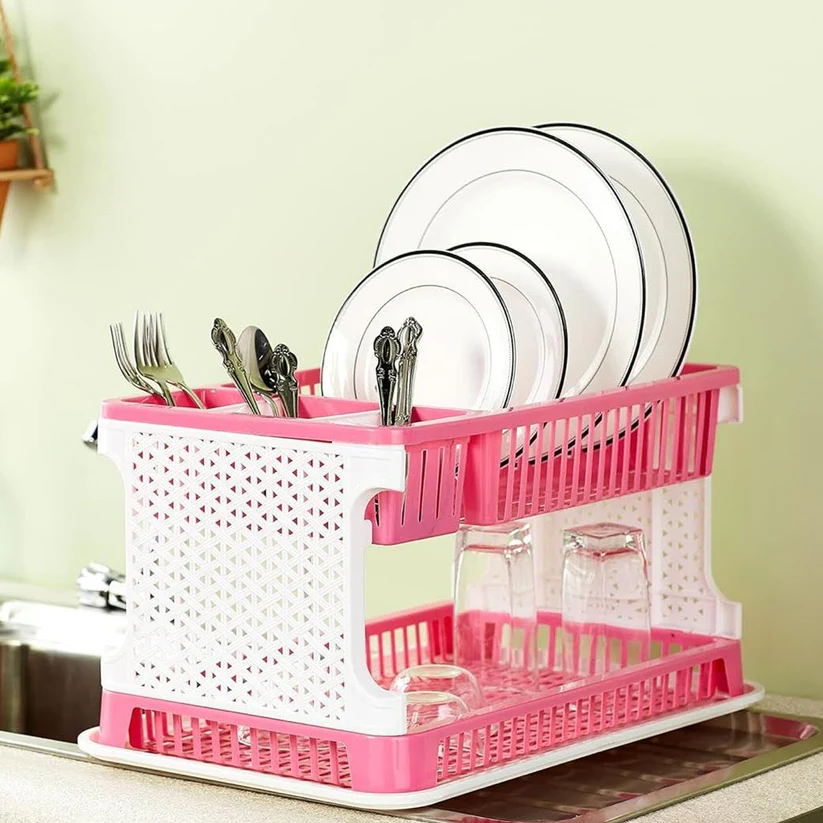 Plastic Kitchen Organizer Rack with Water Storing Tray 345sh plastic kitchen organizer rack with water storing tray 345sh