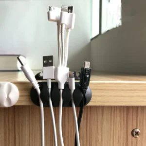 multi purpose cable clips and wire organizer for desk and table 37sh