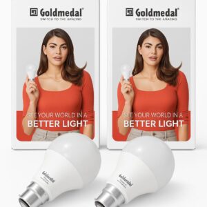 goldmedal 9w led bulb – b22 base (pack of 2)
