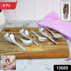 apex premium stainless steel soup spoon set – 6 pieces 155 sh