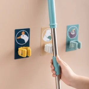 magic sticker series self adhesive mop and broom holder 30sh