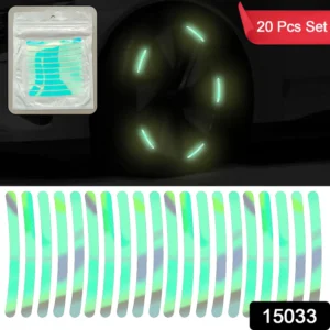 car wheel hub reflective car stickers, night warning stickers (20 pcs set/ multicolored) 30