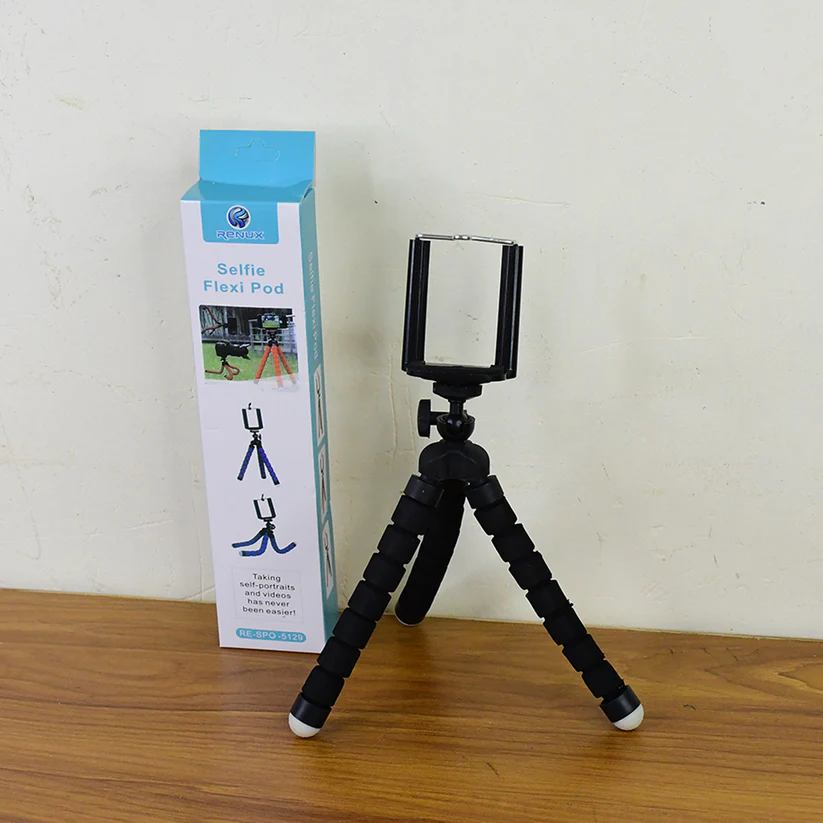 Flexible Mini Tripod Stand with Adjustable Mobile Holder 50Sh flexible mini tripod stand with adjustable mobile holder 50sh