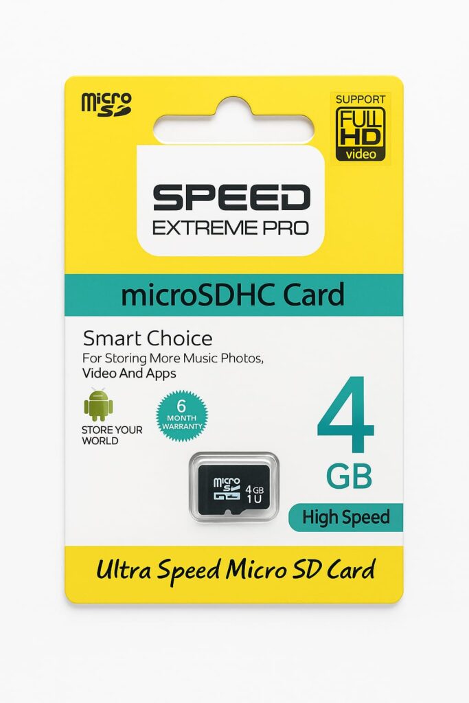 ultra speed 4gb micro sdhc card – high speed | full hd सपोर्ट | 6 month warranty