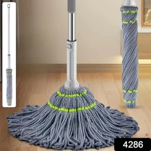 squeeze twist mop self wringing mop, stainless steel handle (1 pc) 200