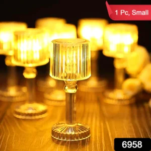 mini acrylic led desk lamps table lamp portable crystal, diwali (1 pc / small) 46sh