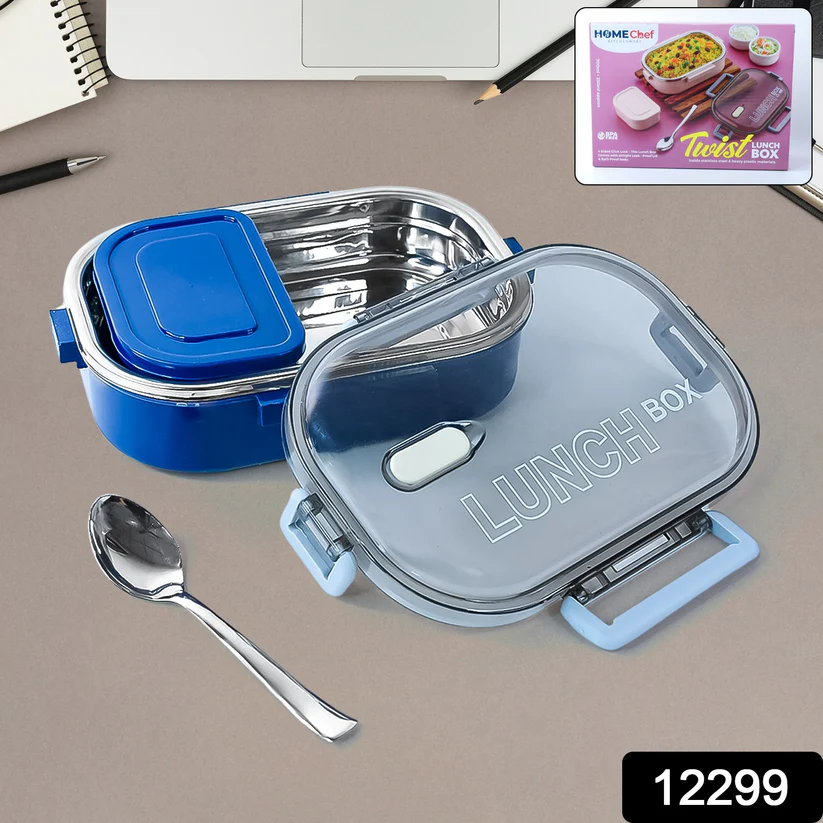 home chef premium airtight steel lunch box 34
