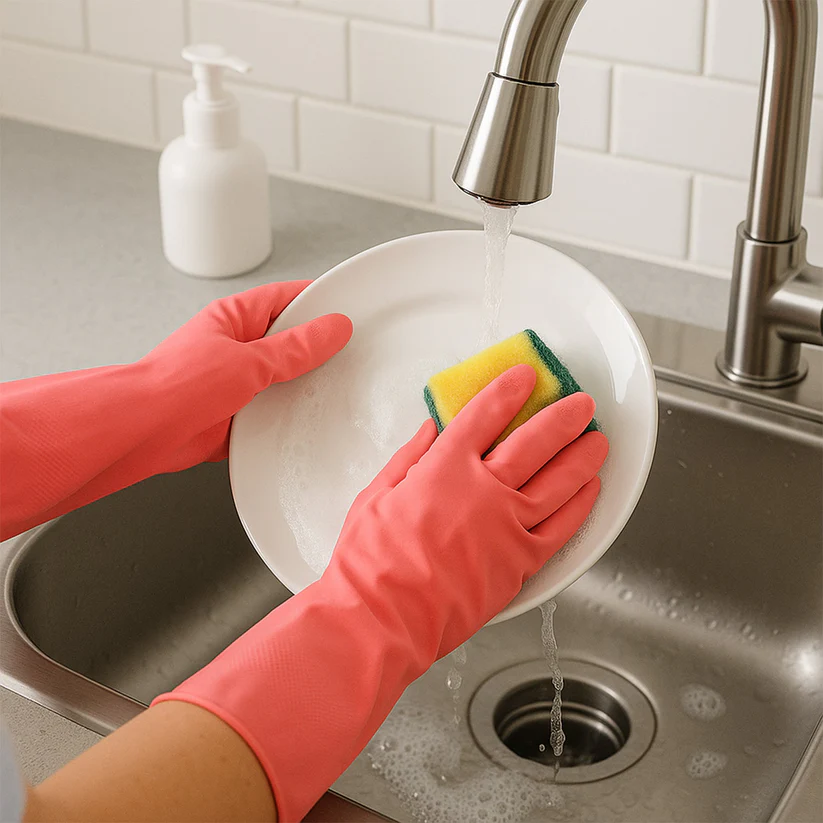 reusable waterproof household cleaning gloves (45gm / 1 pair)23 reusable waterproof household cleaning gloves (45gm / 1 pair)23
